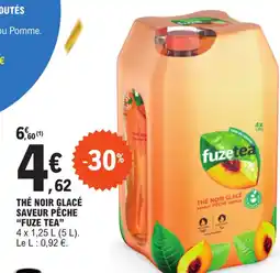 E.Leclerc THÉ NOIR GLACÉ SAVEUR PÊCHE "FUZE TEA" offre