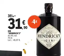 E.Leclerc GIN "HENDRICK'S" 41,4% vol. offre
