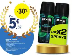 E.Leclerc DÉODORANT ATOMISEUR "AXE" COLLECTION PRESTIGE(3)(6)(8) offre