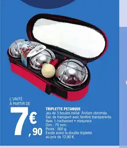 E.Leclerc TRIPLETTE PETANQUE offre