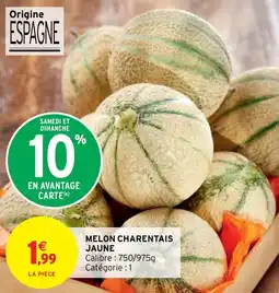 Intermarché Express MELON CHARENTAIS JAUNE offre