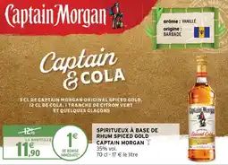 Intermarché Express SPIRITUEUX À BASE DE RHUM SPICED GOLD CAPTAIN MORGAN offre