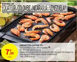 Intermarché Contact CREVETTES CUITES offre