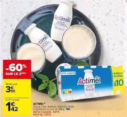 Carrefour Actimel - multifins, nature oxi vanille, fresce, 200 x 200 g offre