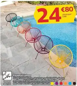 Gifi Fauteuil urban offre