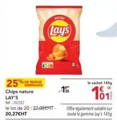 METRO Lay's - chips nature offre