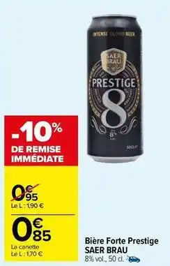 Saer brau - bière forte prestige