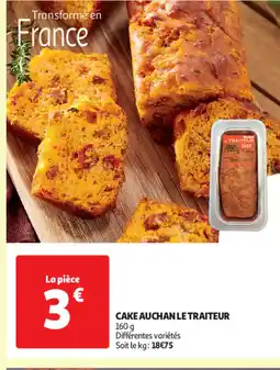 Auchan CAKE AUCHAN LE TRAITEUR 160 g offre
