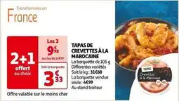 Auchan Guyader - tapas de crevettes à la marocaine offre