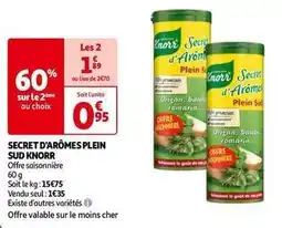 Auchan Knorr - secret d'arômes plein sud offre