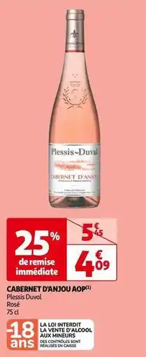 Auchan Plessis duval - cabernet d'anjou aop offre