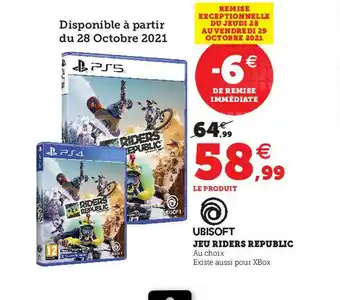 Hyper U Ubisoft Jeu Riders Republic offre