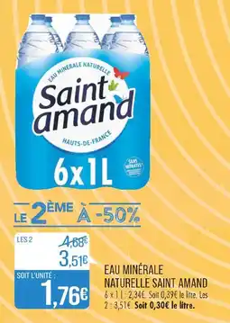 Match SAINT AMAND EAU MINÉRALE NATURELLE offre