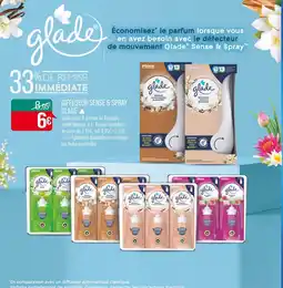 Match GLADE DIFFUSEUR SENSE & SPRAY offre