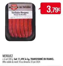 Match MERGUEZ offre