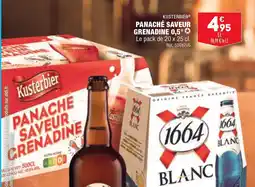 ALDI KUSTERBIER PANACHE SAVEUR GRENADINE offre