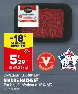 ALDI ST-CLÉMENT LE BOUCHER VIANDE HACHÉE offre
