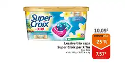 Colruyt Super Croix par X.Tra Lessive trio caps offre