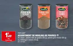 ALDI PORTLAND ASSORTIMENT DE MOULINS DE POIVRES offre