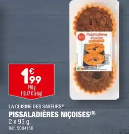 ALDI LA CUISINE DES SAVEURS PISSALADIÈRES NIÇOISES offre