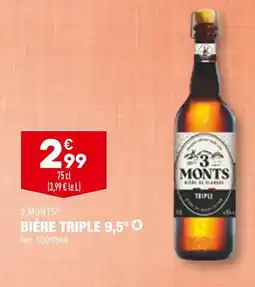 ALDI 3 MONTS BIÈRE TRIPLE 9,5° offre