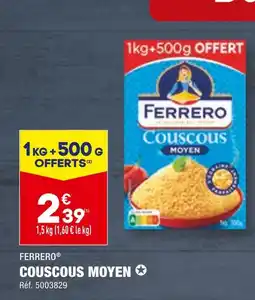 ALDI FERRERO COUSCOUS MOYEN offre