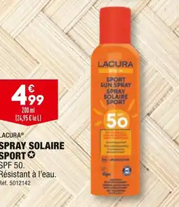 ALDI LACURA SPRAY SOLAIRE SPORT offre
