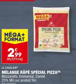 ALDI LE CAVALIER MÉLANGE RÂPÉ SPÉCIAL PIZZA offre