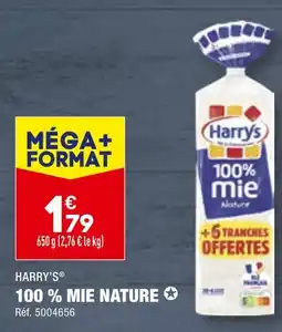 ALDI HARRY'S 100 % MIE NATURE offre