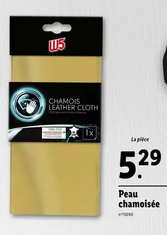 Lidl W5 Peau chamoisée offre