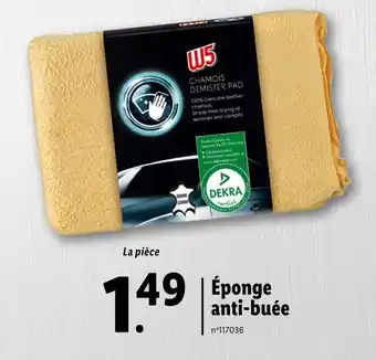 Lidl W5 Éponge anti-buée offre