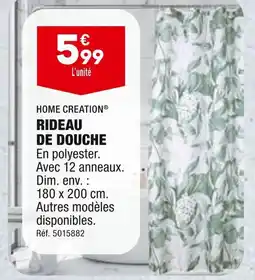 ALDI HOME CREATION RIDEAU DE DOUCHE offre