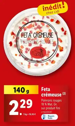 Lidl Feta crémeuse offre