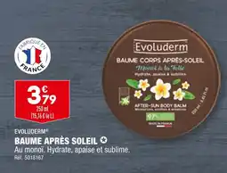 ALDI EVOLUDERM BAUME APRÈS SOLEIL offre