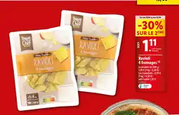 Lidl Toque du Chef Ravioli 4 fromages offre