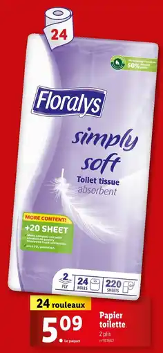 Lidl Floralys Papier toilette offre