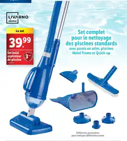 LIVARNO HOME Set balai aspirateur de piscine