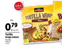 Lidl EL TEQUITO Tortilla wraps nature offre
