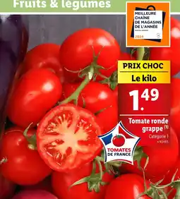 Lidl Tomate ronde grappe offre