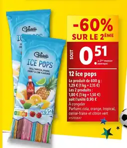 Lidl Gelatelli 12 ice pops offre