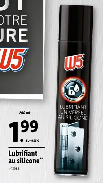 Lidl W5 Lubrifiant au silicone offre