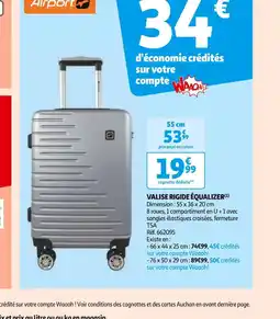 Auchan VALISE RIGIDE ÉQUALIZER offre