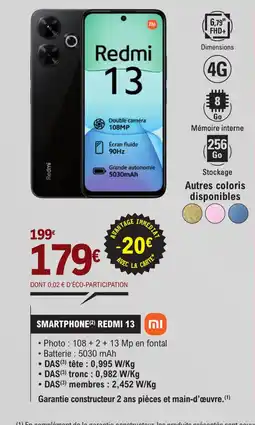 E.Leclerc SMARTPHONE (2) REDMI 13 offre