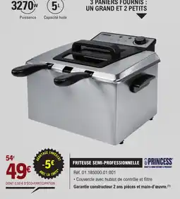 E.Leclerc FRITEUSE SEMI-PROFESSIONNELLE PRINCESS offre