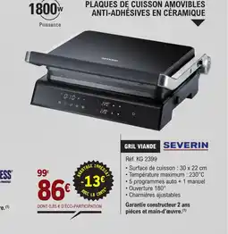 E.Leclerc GRIL VIANDE SEVERIN offre
