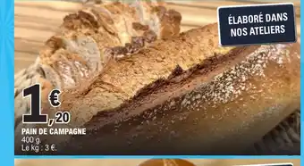E.Leclerc PAIN DE CAMPAGNE offre