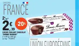 E.Leclerc COEUR COULANT CHOCOLAT "BONNE MAMAN offre