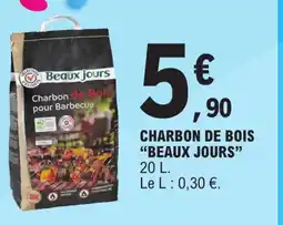 E.Leclerc CHARBON DE BOIS BEAUX JOURS" offre