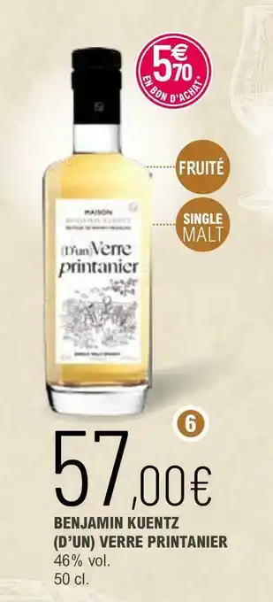 La Vignery Benjamin kuentz (d’un) verre printanier offre