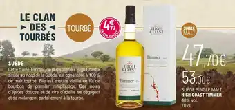 La Vignery High coast timmer suède single malt offre